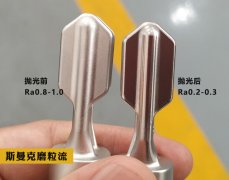  直接把粗糙度從Ra0.8拋到了0.2，斯曼克磨粒流鏡面噴砂機(jī)切削力很強(qiáng)！ 